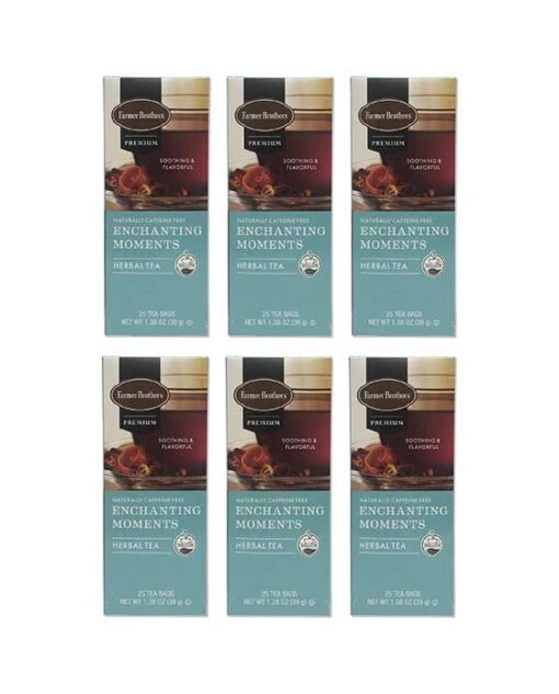 Farmer Brothers Premium: Enchanting Moments Hot Tea, 6/25 Ct Tea Boxes