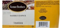 Farmer Brothers Barbecue Spice, 7 Lbs - Original Cain's Blend! -Beverage Shop 7846504 ingredients