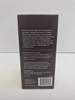 Farmer Brothers Premium: Chai Spice Hot Tea, 6/25 Ct Tea Boxes 6 Farmer Brothers Premium: Chai Spice Hot Tea, 6/25 Ct Tea Boxes -Beverage Shop 81cikjmfhsl. sy679 1