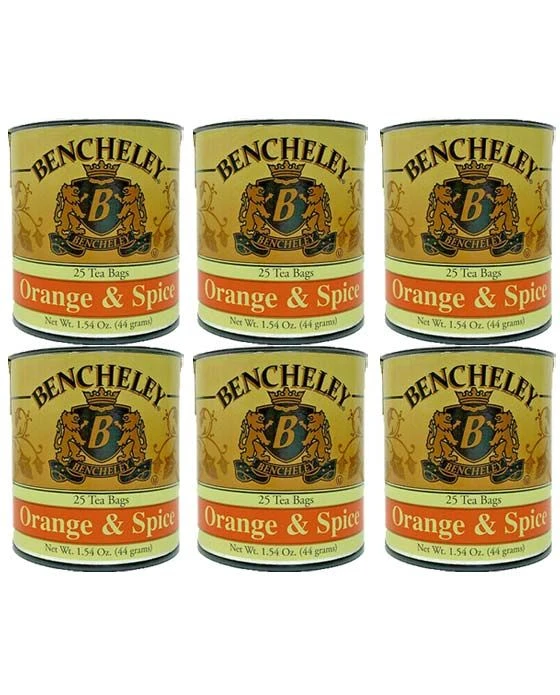 Bencheley Tea Bags, 6/25 Ct Orange & Spice Tea 1 Bencheley Tea Bags, 6/25 Ct Orange & Spice Tea