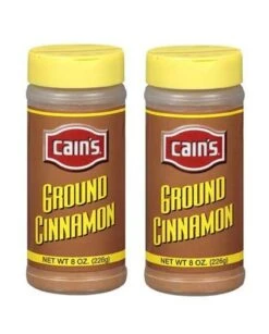 Cain's Ground Cinnamon (2 Bottle/8 Oz Each)
