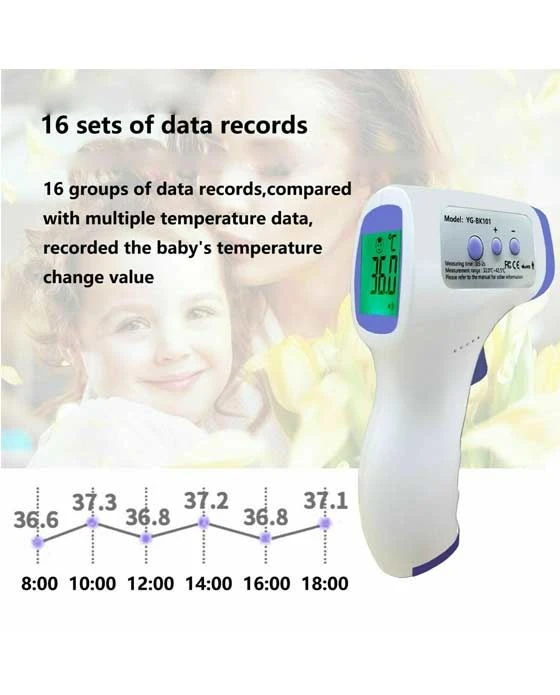 Digital LCD Infrared Thermometer Non-contact Forehead Baby Adult Temperature USA 3 Digital LCD Infrared Thermometer Non-contact Forehead Baby Adult Temperature USA - Image 3