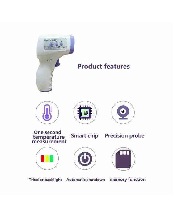 Digital LCD Infrared Thermometer Non-contact Forehead Baby Adult Temperature USA 2 Digital LCD Infrared Thermometer Non-contact Forehead Baby Adult Temperature USA - Image 2