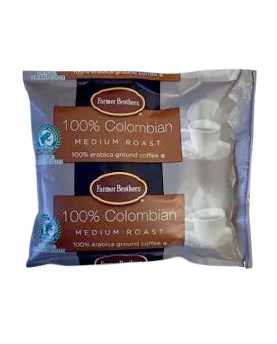 Farmer Brothers 100% Colombian Ground Coffee (40 Bags/2 Oz) 1 Farmer Brothers 100% Colombian Ground Coffee (40 Bags/2 Oz)