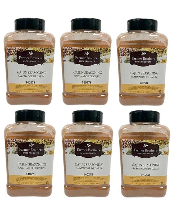 Farmer Brothers Cajun Seasoning (6 Bottles/1.25 Lb Ea.) 1 Farmer Brothers Cajun Seasoning (6 Bottles/1.25 Lb Ea.)