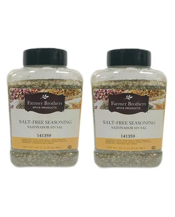 Farmer Brothers Salt-Free Seasoning (2 Bottles/1.25 Lb Ea.) 1 Farmer Brothers Salt-Free Seasoning (2 Bottles/1.25 Lb Ea.)