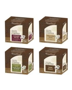 Harry & David-Caramel Pecan,Dark Roast,Northwest,Vanilla Creme Brulee Asst 4/18 Ct (72ct)