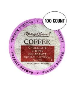 Harry & David Chocolate Cherry Decadence Single-Serve Coffee K Cups 100 Count