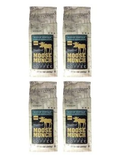 Beverage Shop 17 Harry & David Maple Vanilla Moose Munch Gourmet Coffee 4 Bags