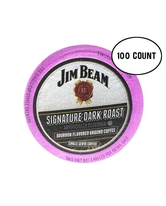 Jim Beam Dark Roast Single Serve Coffee, 100 Count Keurig 2.0 Compatible 1 Jim Beam Dark Roast Single Serve Coffee, 100 Count Keurig 2.0 Compatible