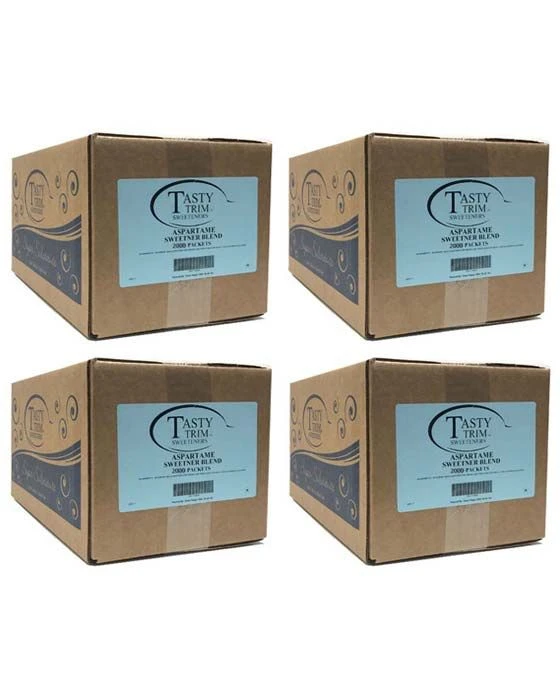 Tasty Trim Aspartame (Blue Sugar Substitute), 4 Boxes (2,000 Packets Ea.) 1 Tasty Trim Aspartame (Blue Sugar Substitute), 4 Boxes (2,000 Packets Ea.)
