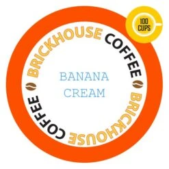 Brickhouse Single Serve Coffee, Banana Cream, 100 Count
