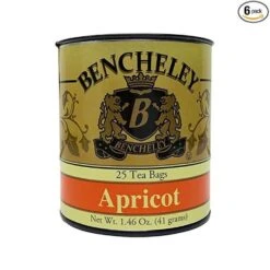 Bencheley Apricot Tea, 25 Tea Bags (1.46 Oz) -Beverage Shop bencheley apricot tea1 1