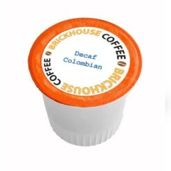 Brickhouse Single Serve Coffee, Decaf Colombian Blend, 72 Count -Beverage Shop brickhouse decaf colombian single serve cups 12 cntt