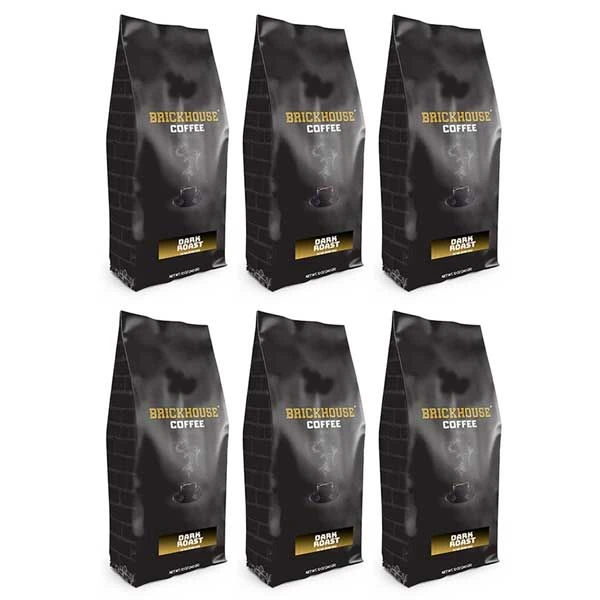 Brickhouse Ground Coffee, Dark Roast, 6/12 Oz Bags 1 Brickhouse Ground Coffee, Dark Roast, 6/12 Oz Bags