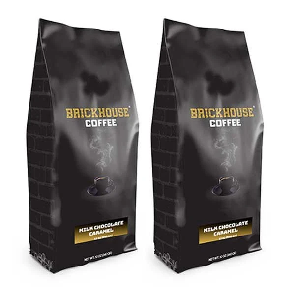 Brickhouse Ground Coffee, Milk Chocolate Caramel, 2/12 Oz Bags 1 Brickhouse Ground Coffee, Milk Chocolate Caramel, 2/12 Oz Bags