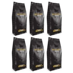 Brickhouse Ground Coffee, Peanut Butter Banana, 6/12 Oz Bags