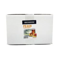 Brickhouse Peach Flavored Iced Tea, 24/3 Oz Packets, Loose Leaf With Filters -Beverage Shop brickhouse peach flavored iced tea 24 3oz 1