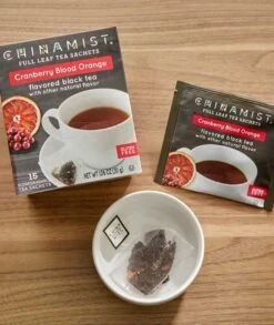 China Mist - Cranberry Blood Orange Organic Black Full Leaf Tea Sachet, 2 Boxes 15 Count Each -Beverage Shop china mist cranberry blood orange organic black full leaf tea sachet 15 count 1 1