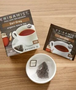 China Mist - Earl Grey Organic Black Full Leaf Tea Sachet, 6 Boxes 15 Count Each -Beverage Shop china mist earl grey organic black full leaf tea sachet2 1 1 1 1