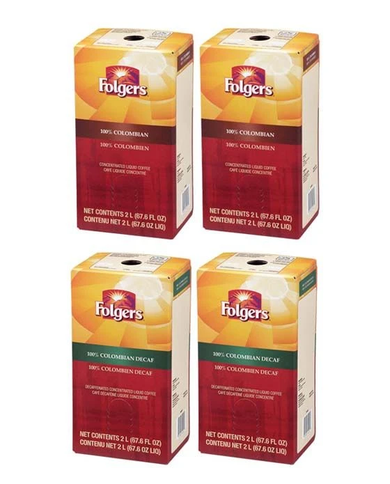 Folgers 2 Liter 100% Colombian Regular And Decaf (2 Boxes Each) 2 Folgers 2 Liter 100% Colombian Regular And Decaf (2 Boxes Each) - Image 2