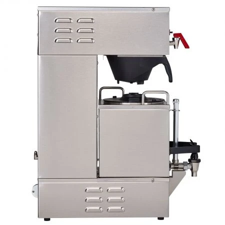 Curtis GEM-120A-10 Gemini Stainless Steel Analog Satellite Coffee Brewer - 120V 2 Curtis GEM-120A-10 Gemini Stainless Steel Analog Satellite Coffee Brewer - 120V - Image 2