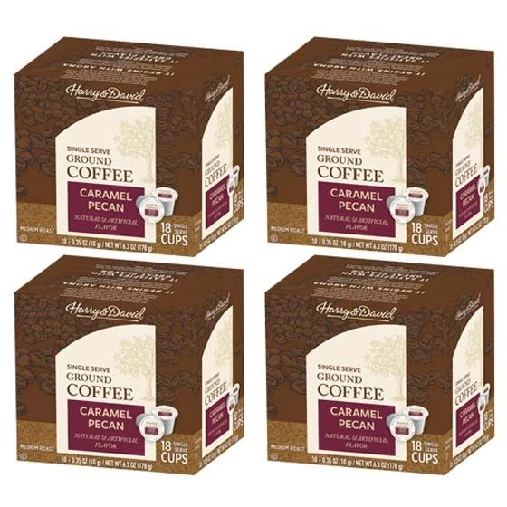 Harry & David Caramel Pecan Single Serve Coffee, 4/18 Count 1 Harry & David Caramel Pecan Single Serve Coffee, 4/18 Count