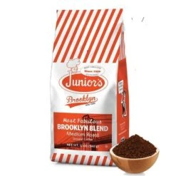 Junior's Most Fabulous Brooklyn Blend, Medium Roast Ground Coffee, 4/12 Oz Bags 8 Junior's Most Fabulous Brooklyn Blend, Medium Roast Ground Coffee, 4/12 Oz Bags -Beverage Shop juniorabrooklyn 2