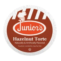 Junior's Most Fabulous Hazelnut Torte, Medium Roast Single Single Serve 2/18 Ct -Beverage Shop juniors most fabulous hazelnut torte medium roast single single serve 1