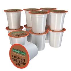 Market & Main Chocolate Peanut Butter Single Serve Coffee Cups, 2 Boxes (24 Cups) -Beverage Shop market main chocolate peanut butter cup ground coffee single serve cups 1box 12cups1 2