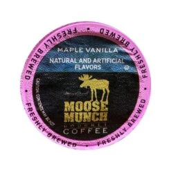 Moose Munch Northwest, Dark Chocolate Caramel, Chocolate Peanut Butter, Maple Vanilla 4/18 Ct -Beverage Shop moosemucnhmapplevanilla 7