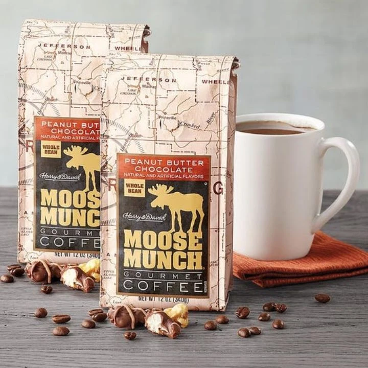Moose Munch Coffee By Harry & David, Milk Chocolate Peanut Butter, 100 Single Serve Cups 2 Moose Munch Coffee By Harry & David, Milk Chocolate Peanut Butter, 100 Single Serve Cups - Image 2