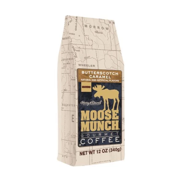 Harry & David Moose Munch Butterscotch Caramel Ground Gourmet Coffee 3 Bags (12 Oz Each) 2 Harry & David Moose Munch Butterscotch Caramel Ground Gourmet Coffee 3 Bags (12 Oz Each) - Image 2